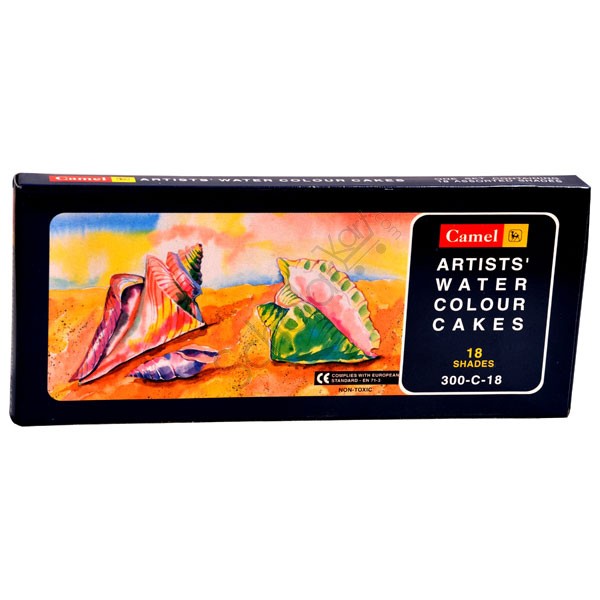 Camlin Artist Water Color Cakes (18 Shades)